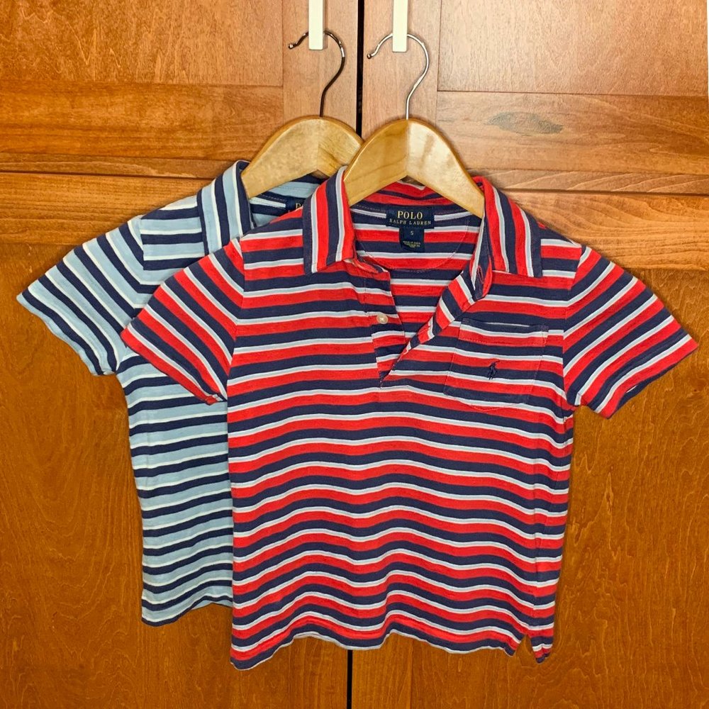 Boys Striped Polo Shirts